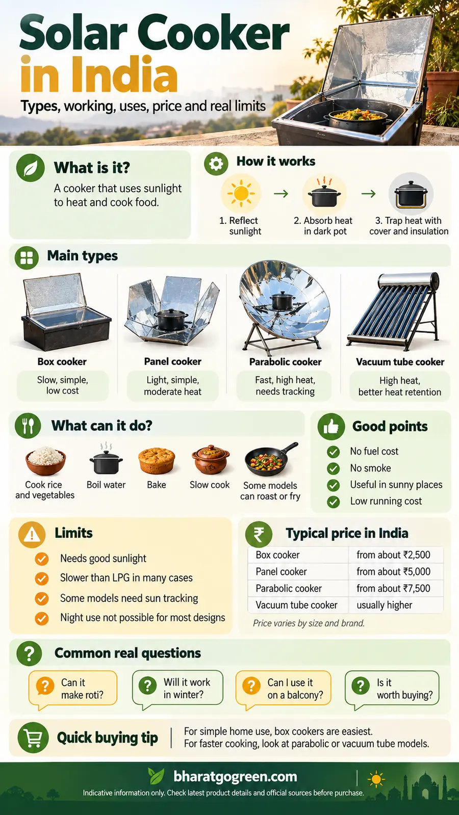 solar cooker in india