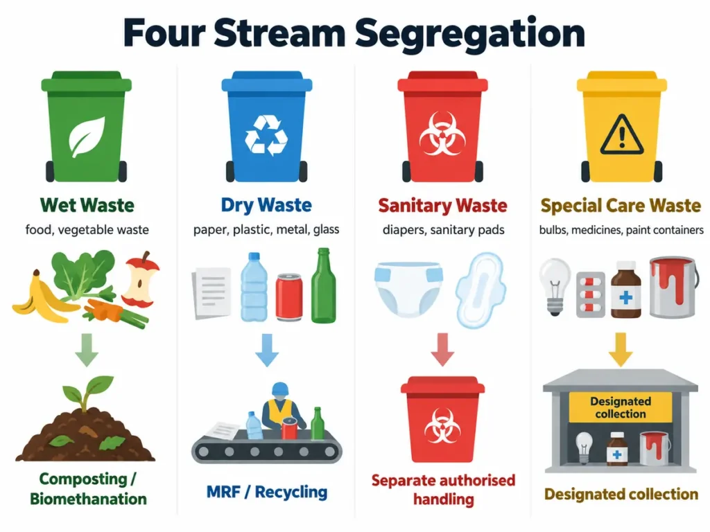 four-stream-waste-segregation-india