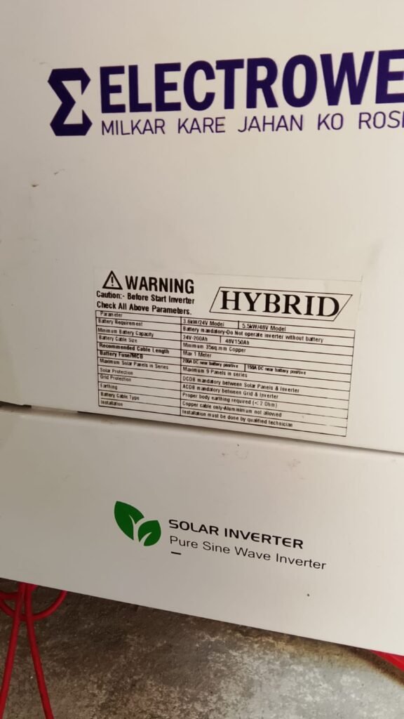 Roof top solar system inverter