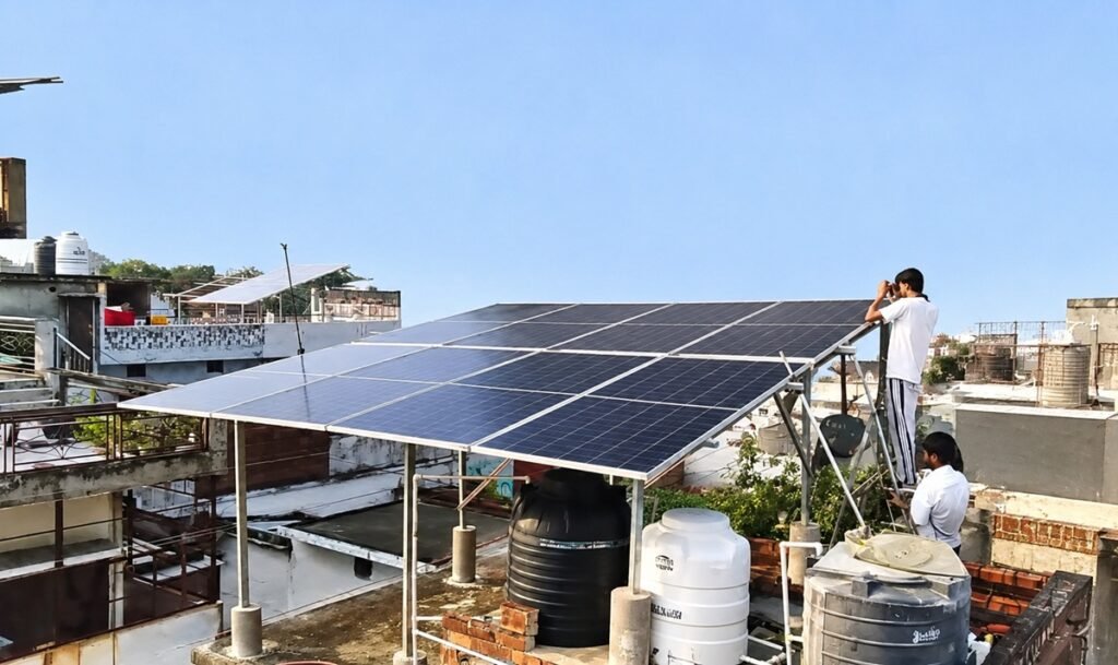 solar panel installation